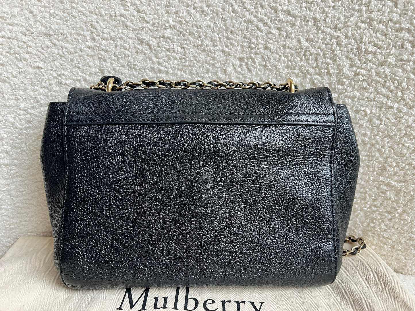 Mulberry Black Regular Lily with Gold Hardware (RRP £995)