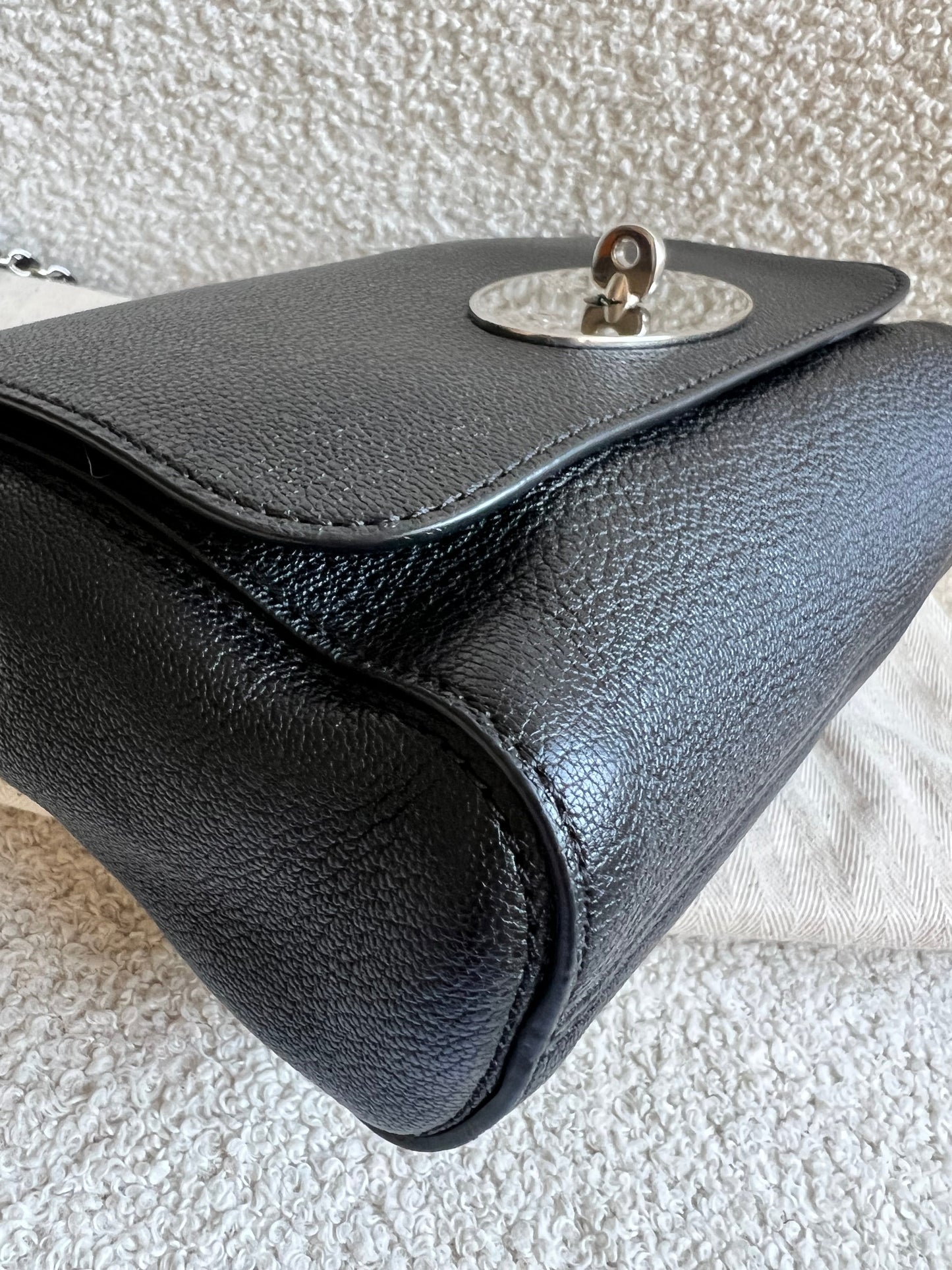 Mulberry Black Regular Lily with Silver Hardware (RRP £995)