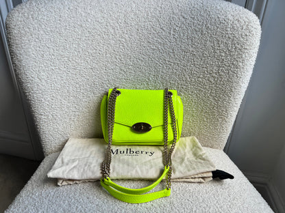 Mulberry Neon Yellow Mini Darley Shoulder Bag (RRP £725)