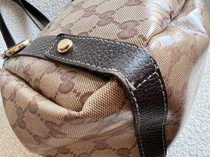 Gucci GG Coated Canvas Abbey Hobo