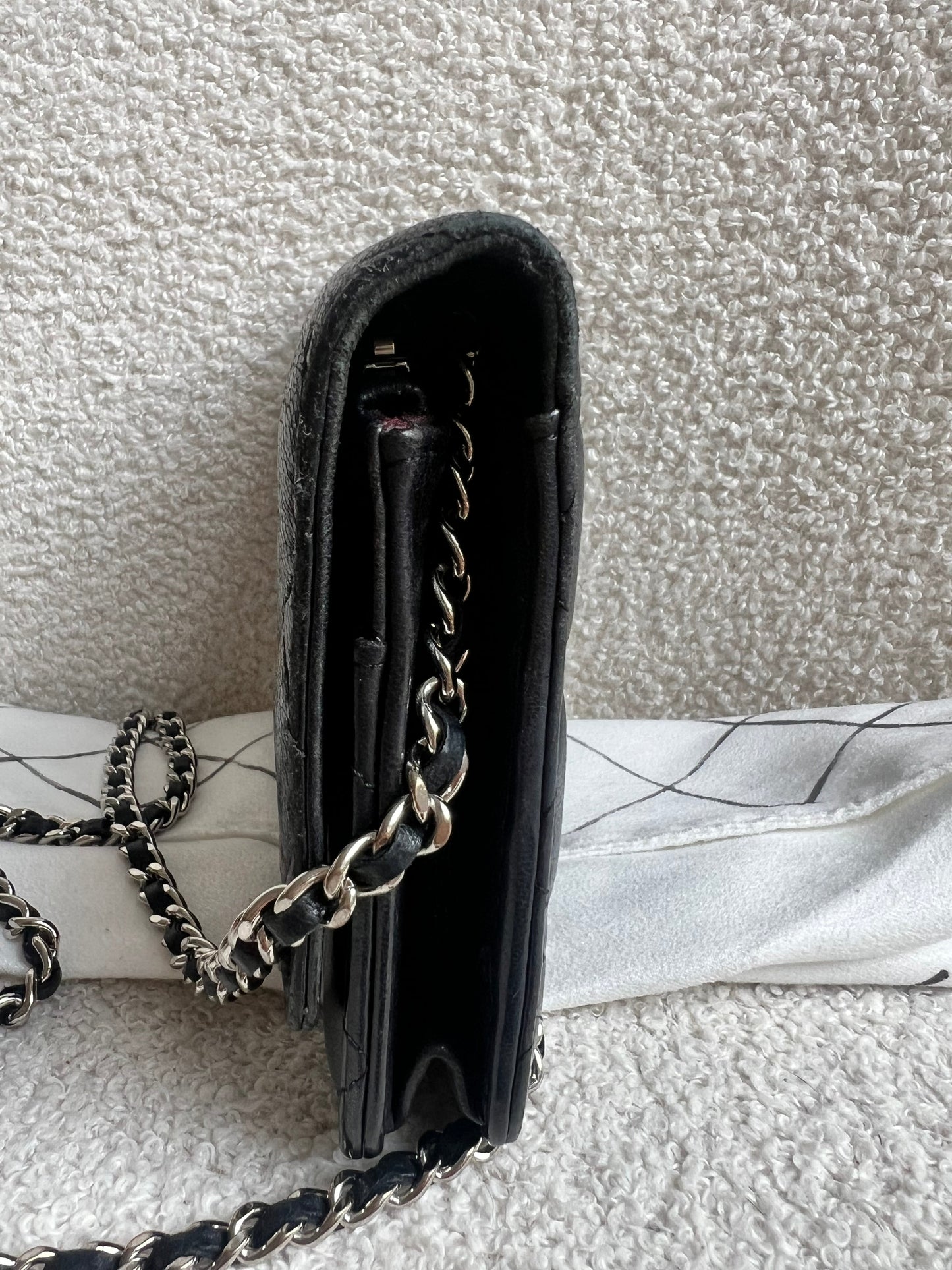 Chanel Wallet on Chain in Black Lambskin Silver Hardware (RRP £2,820)