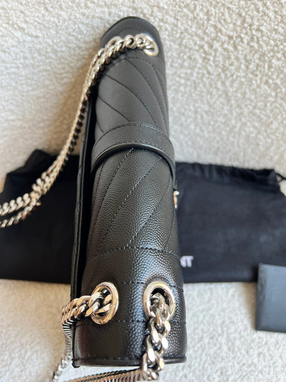 Yves Saint Laurent (YSL) Black Medium Envelope Bag (RRP £2,235)