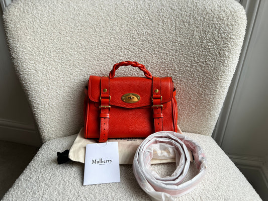 Mulberry Orange Mini Alexa (RRP £995)