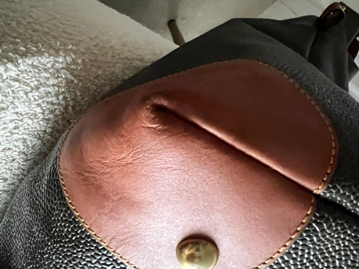 Mulberry Large Clipper Bag in Mole Cognac Scotchgrain (RRP £995)