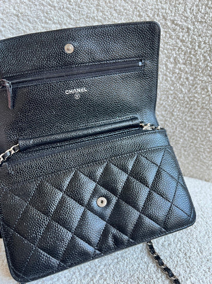 Chanel Wallet on Chain in Black Caviar Silver Hardware (RRP £2,930)