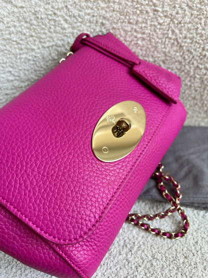 Mulberry Regular Lily in Mulberry Pink Heavy Grain (RRP £995)