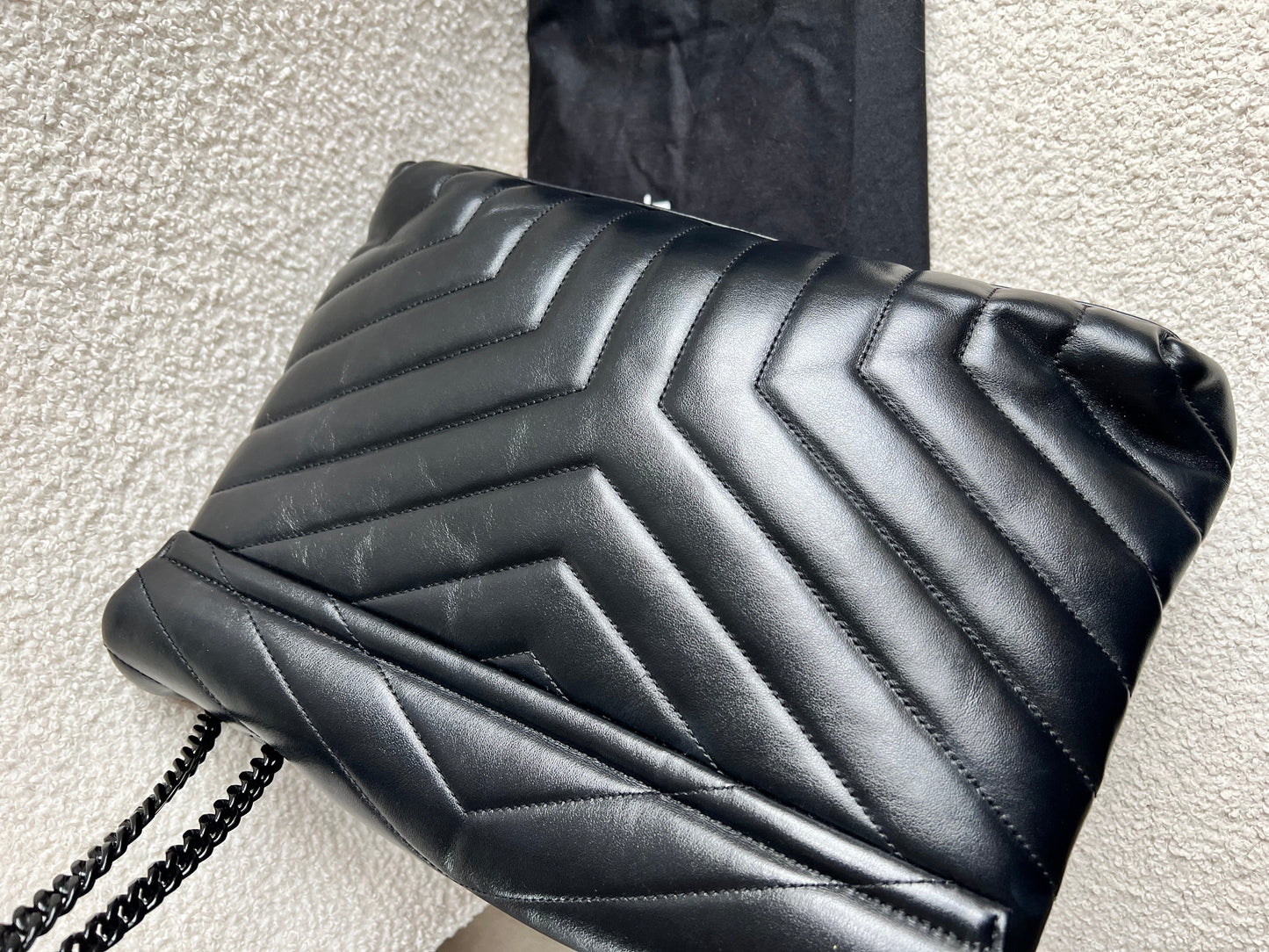 Yves Saint Laurent (YSL) Medium Black on Black LouLou (RRP £2,150)