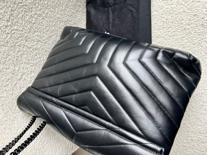 Yves Saint Laurent (YSL) Medium Black on Black LouLou (RRP £2,150)