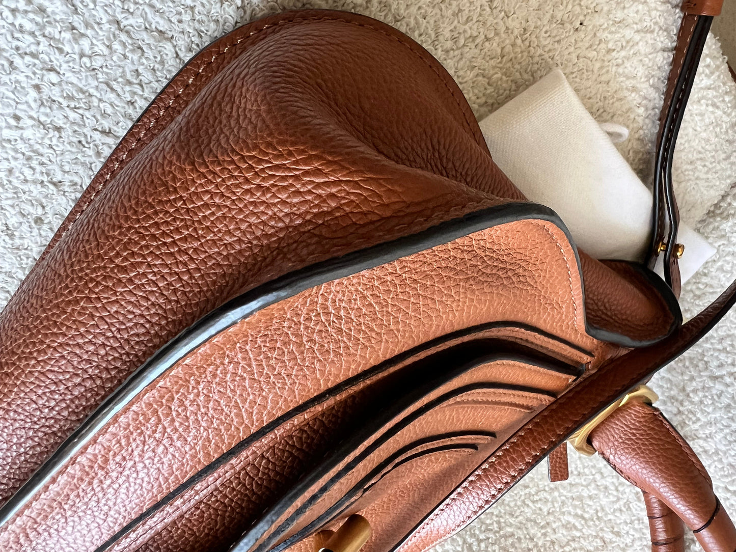 Chloe Tan Small Marcie Double Carry Bag (RRP £1690)