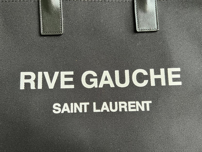 Yves Saint Laurent Rive Gauche NS Tote in Canvas and Printed Leather (RRP £1380)