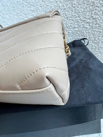 Yves Saint Laurent (YSL) Dark Beige Toy Lou Lou (RRP £1,350)