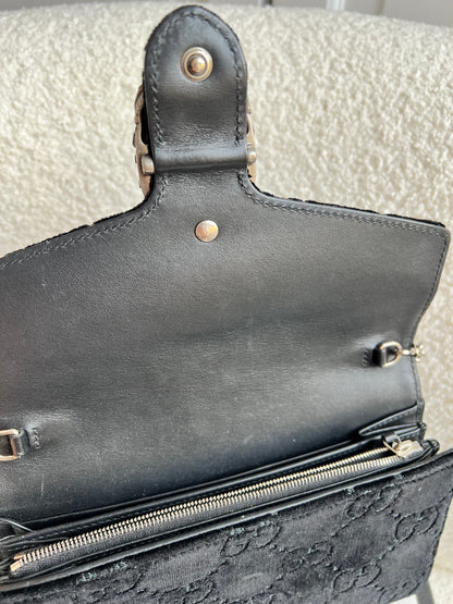 Gucci Black Velvet Dionysus Mini Chain Bag
