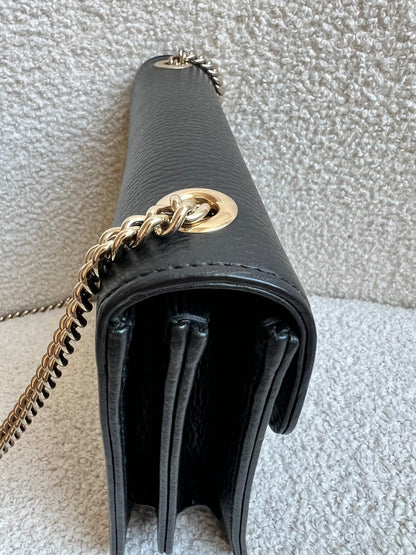 Gucci Interlocking GG Black Small Shoulder Bag