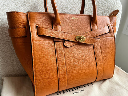 Mulberry Orange Small Zipped Bayswater (RRP £1,195)