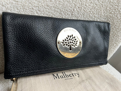 Mulberry Black Daria Clutch (RRP £550)
