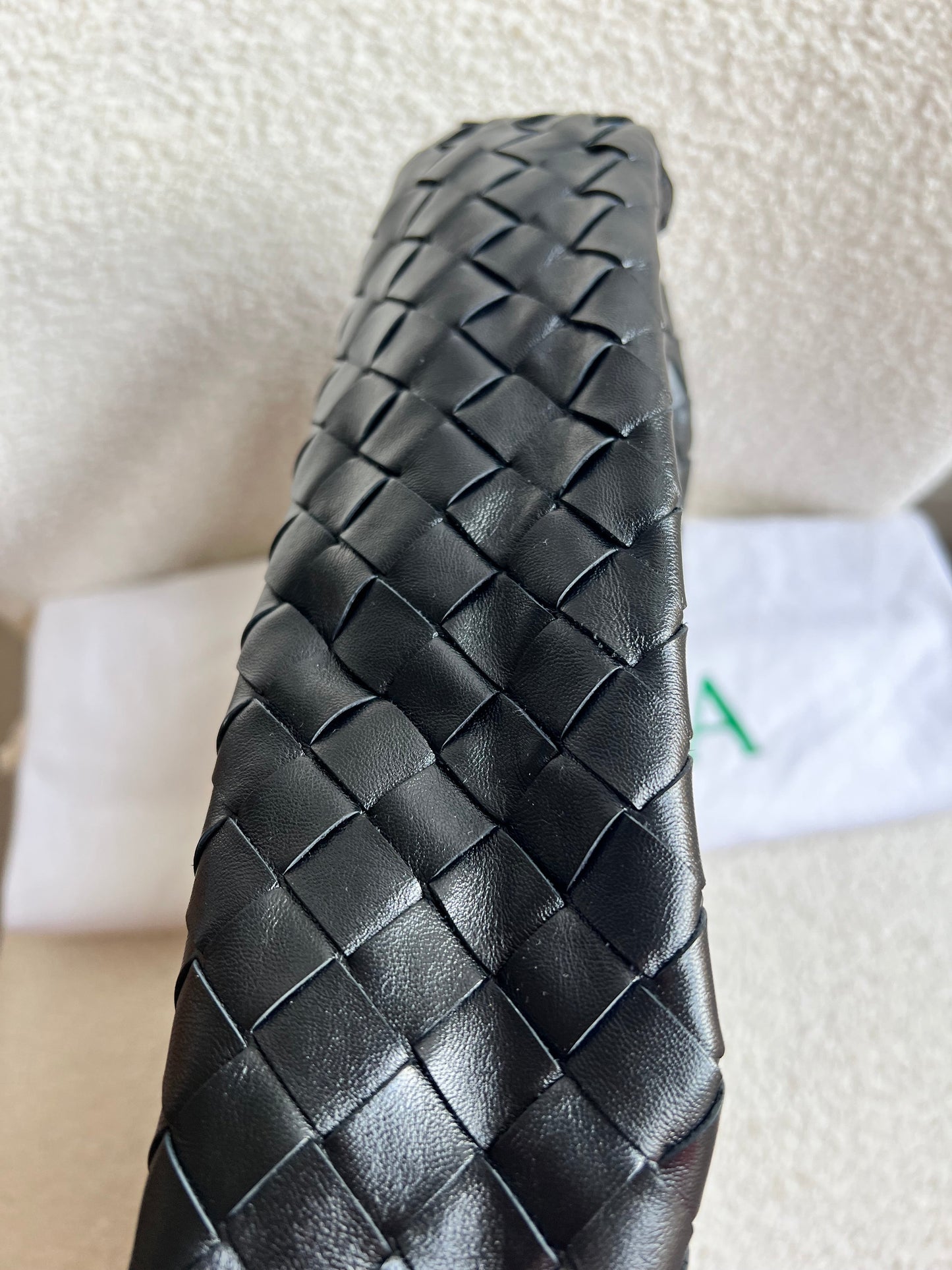 Bottega Veneta Black Small Hop Intraciatto (RRP £3370)