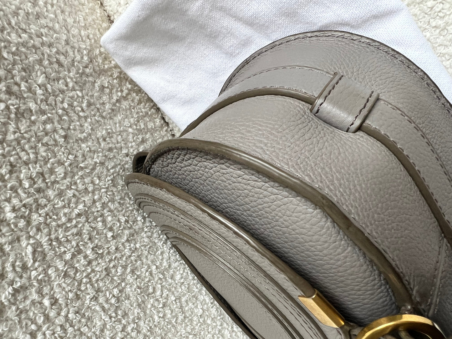 Chloe Small Cashmere Grey Marcie Saddle Bag (RRP £1050)