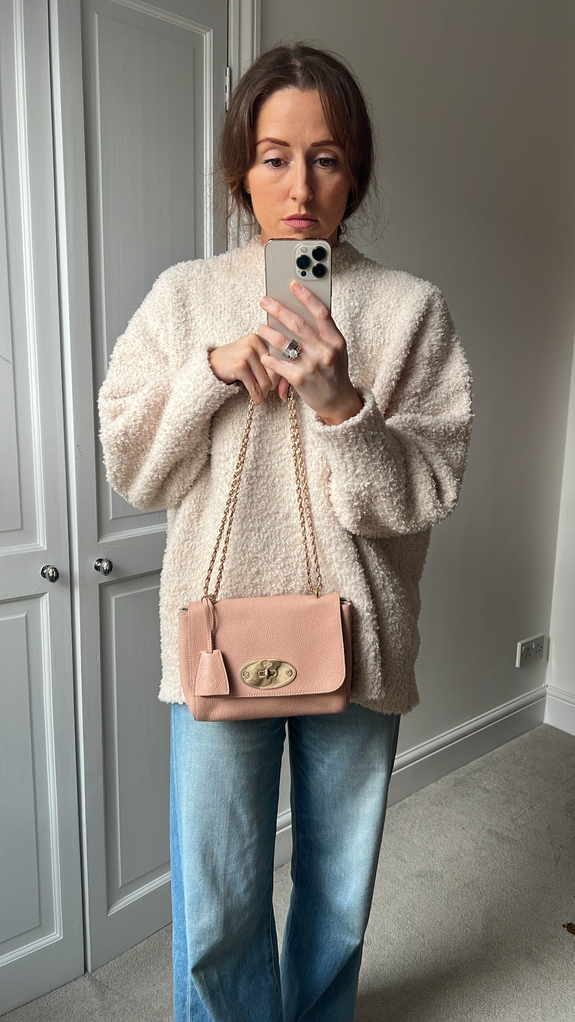 Mulberry Rose Petal Regular Lily with Gold Hardware (RRP £995)