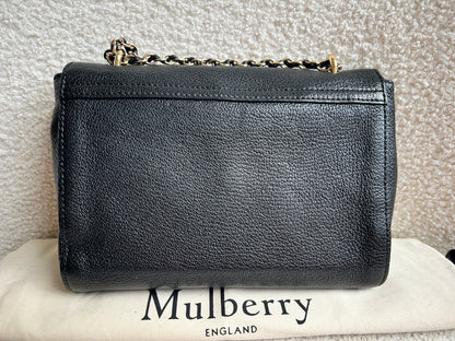 Mulberry Black Regular Lily with Gold Hardware (RRP £995)