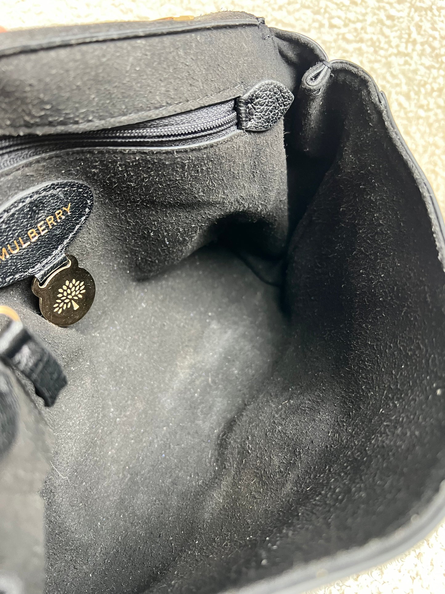 Mulberry Black Regular Lily with Gold Hardware (RRP £995)