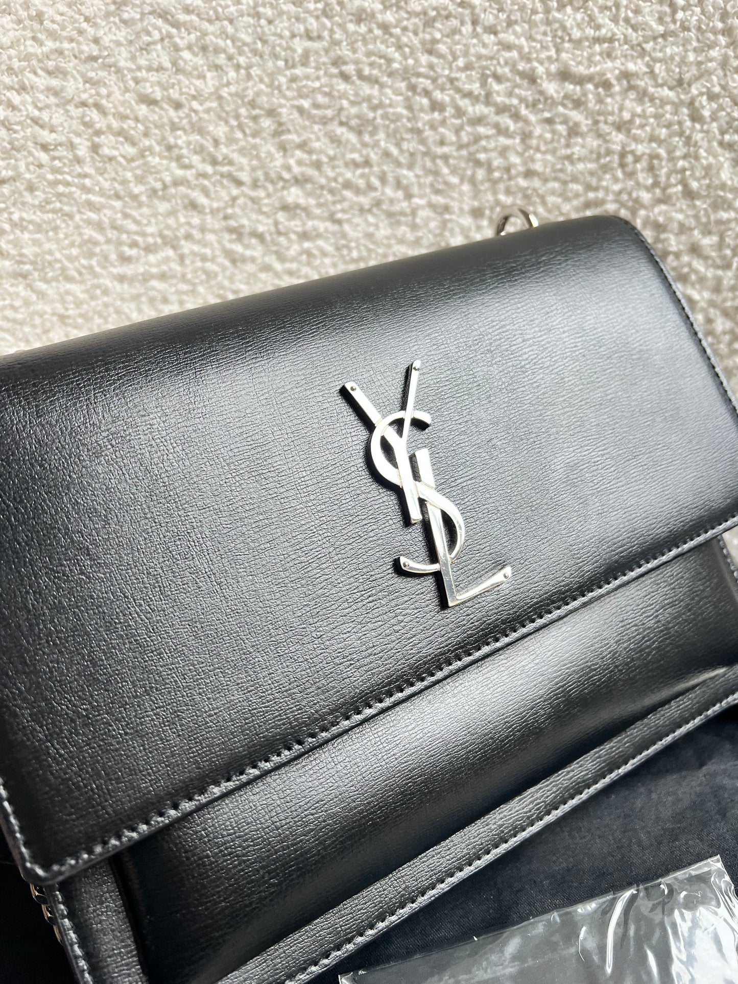Yves Saint Laurent (YSL) Black Medium Sunset with Silver Hardware (RRP £1,950)
