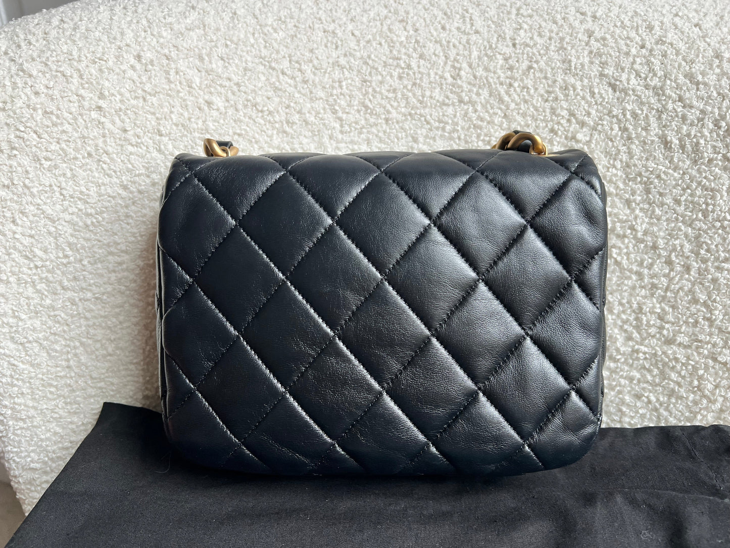 Chanel Candy Chain Mini Flap in Black Lambskin