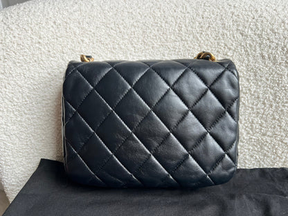 Chanel Candy Chain Mini Flap in Black Lambskin