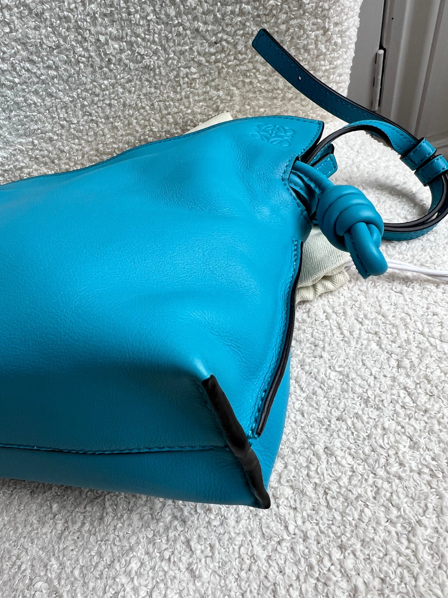 Loewe Cyan Mini Flamenco Clutch Bag (RRP £1800)
