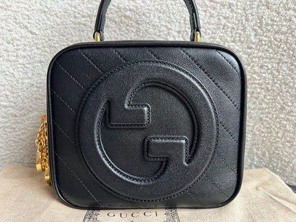 Gucci Black Small Top Handle Blondie Shoulder Bag (RRP £1870)