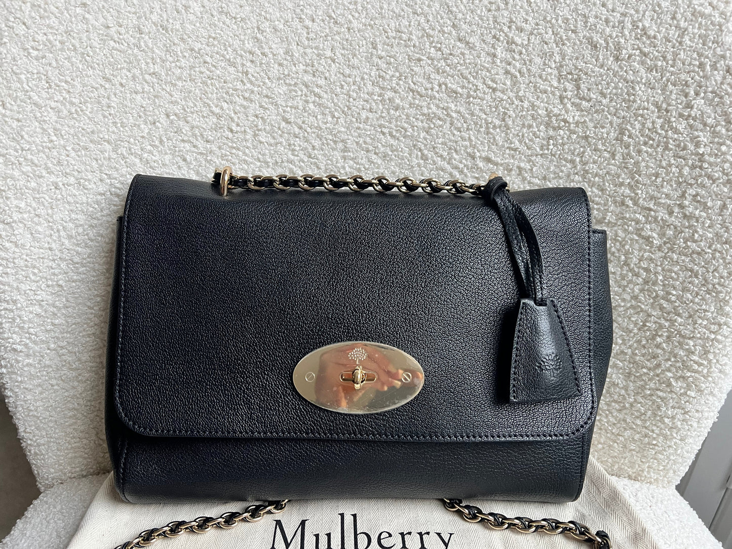 Mulberry Black Medium Lily with Gold Hardware (RRP £1195)