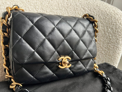 Chanel Candy Chain Mini Flap in Black Lambskin