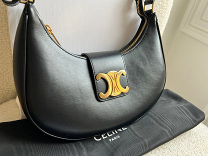 Celine Medium Ava Triomphe in Black (RRP £1850)