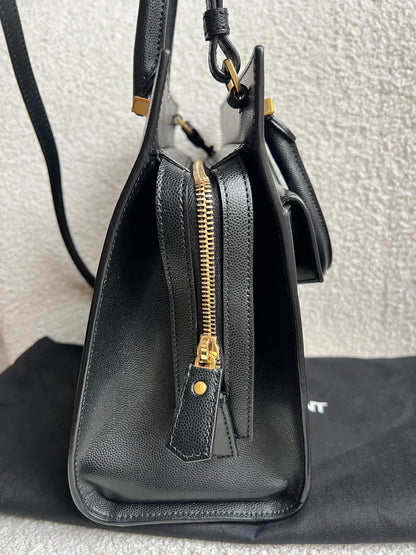 Yves Saint Laurent (YSL) Small Black Uptown Tote Shoulder Bag (RRP £1650)