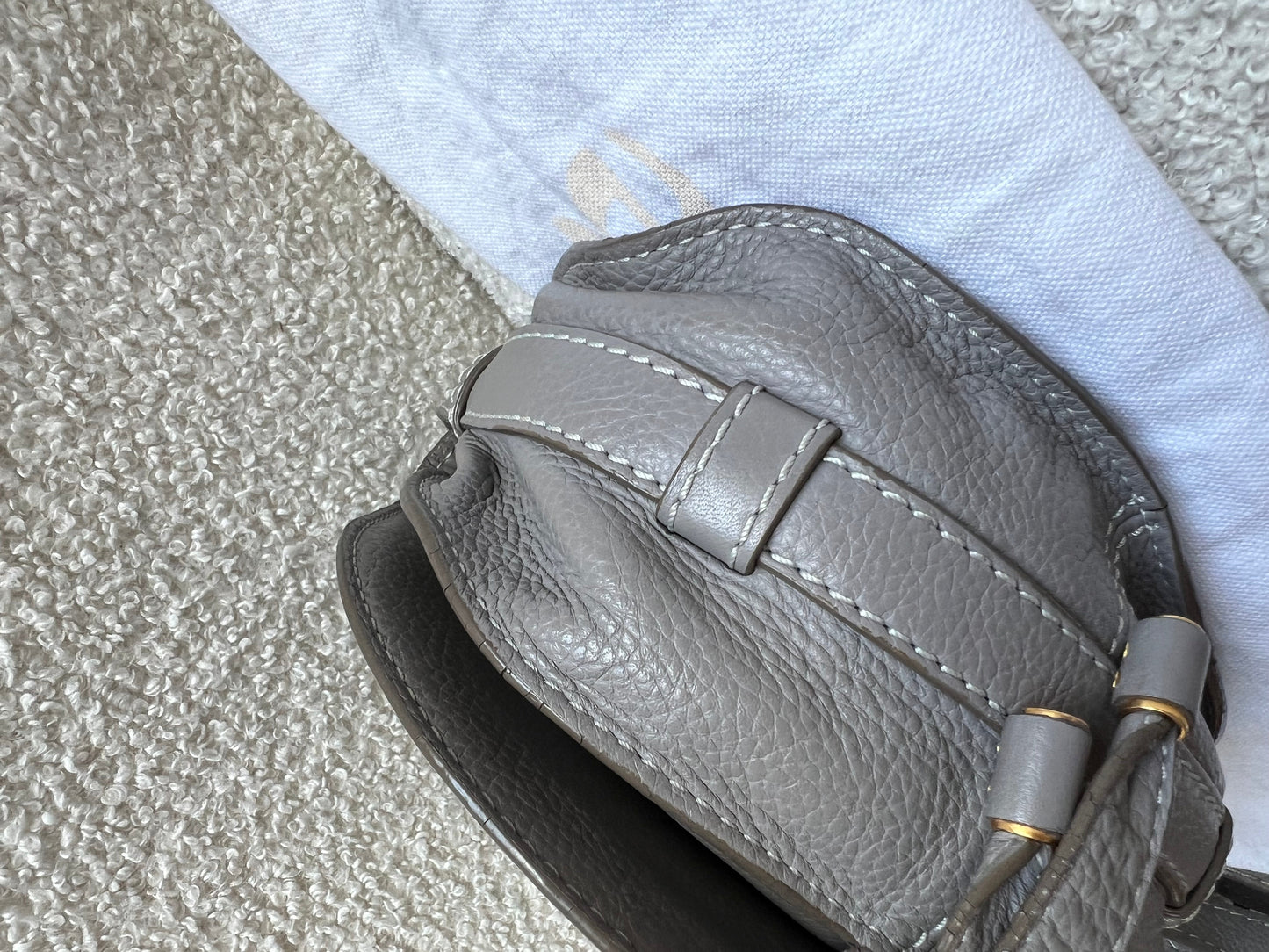 Chloe Small Cashmere Grey Marcie Saddle Bag (RRP £1050)