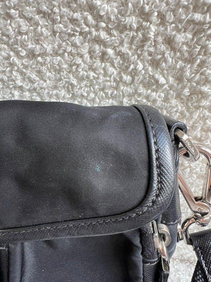 Prada Vintage Nylon Buckle Shoulder Bag
