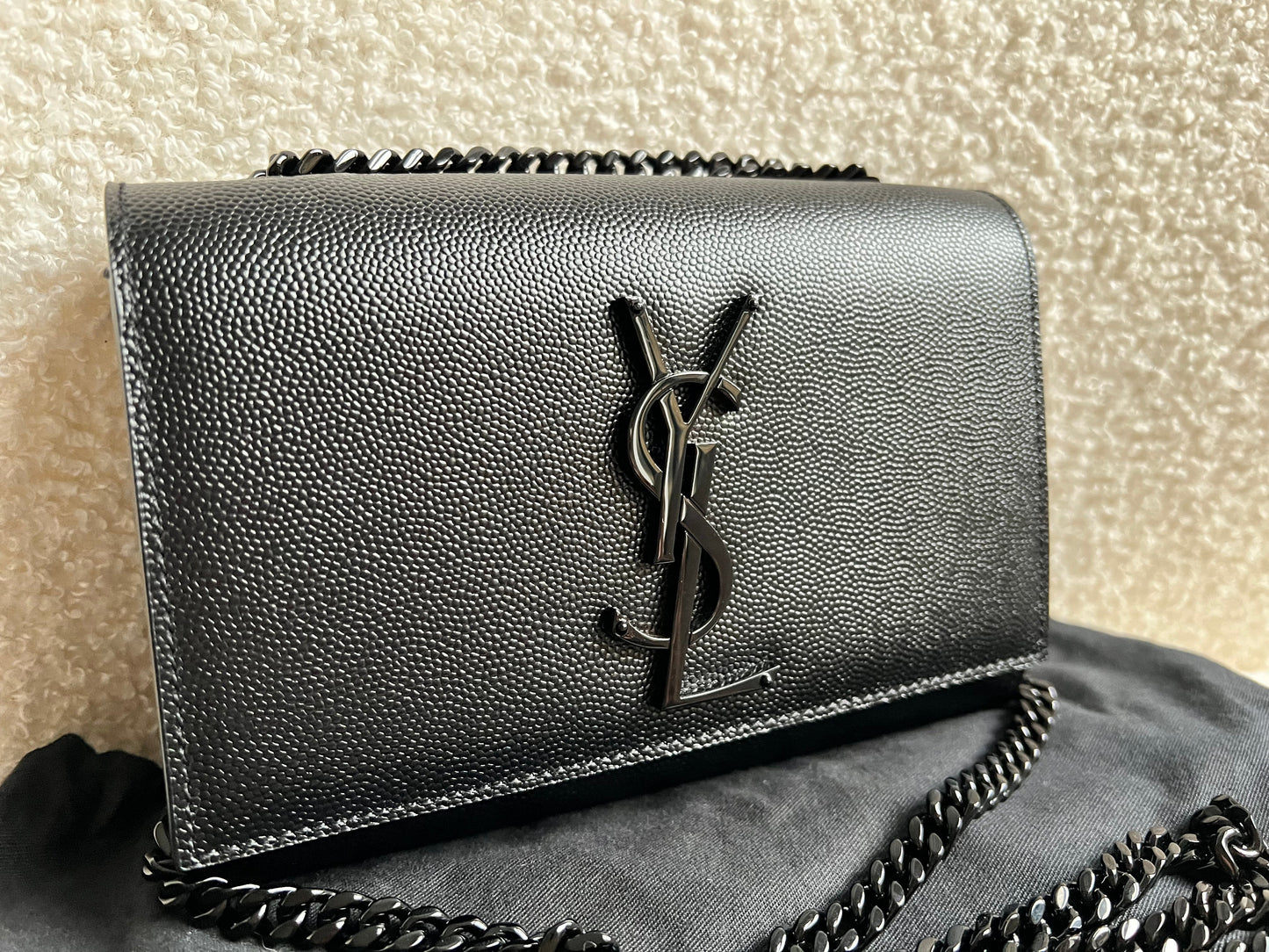 Yves Saint Laurent (YSL) Black on Black Mini Kate