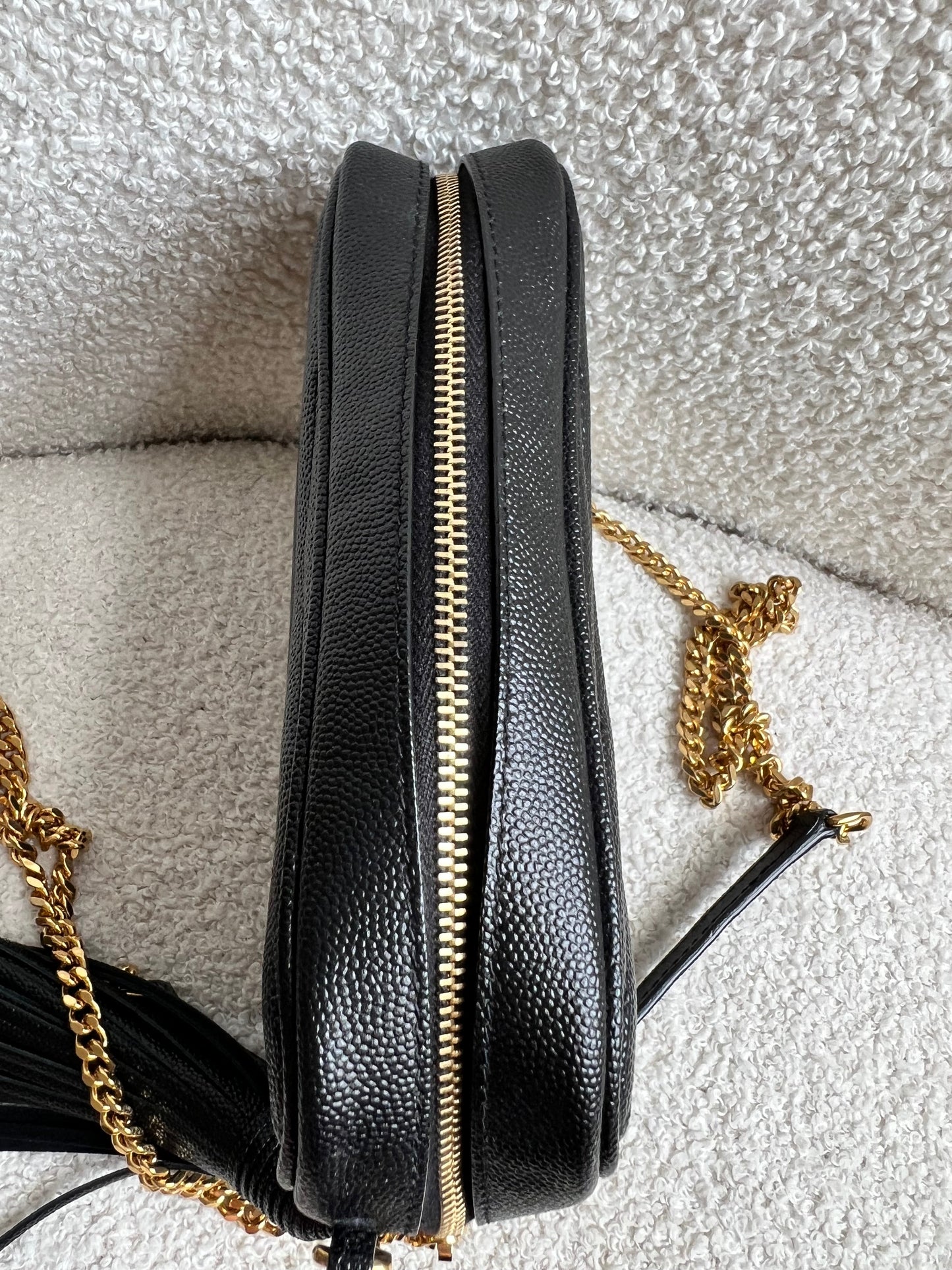 Yves Saint Laurent (YSL) Black Mini Lou Camera Bag (RRP £1285)