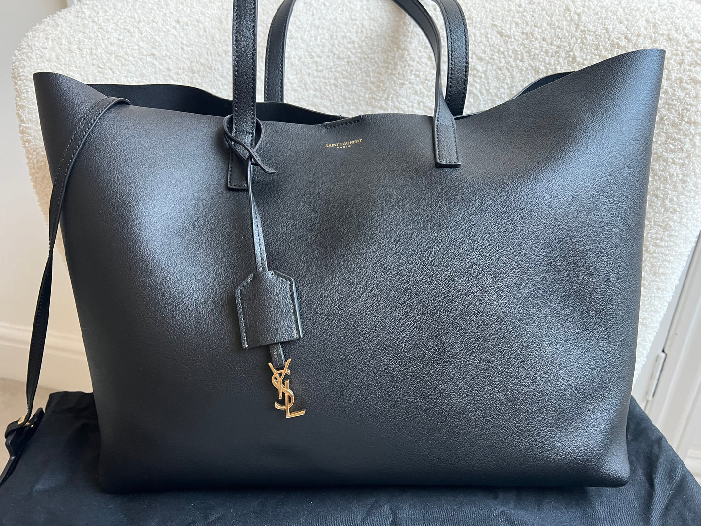 Yves Saint Laurent (YSL) Black E/W Shopping Tote (RRP £1115)