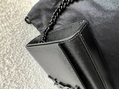 Yves Saint Laurent (YSL) Black on Black Mini Kate