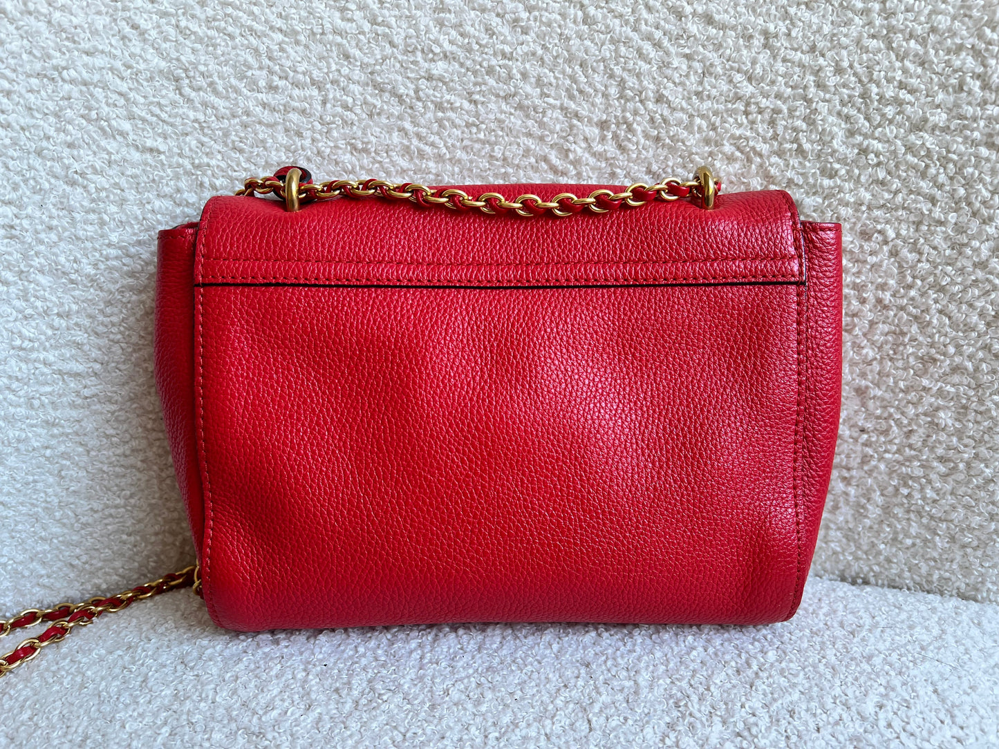 Mulberry Hibiscus Red Regular Lily with Gold Hardware (RRP £995)