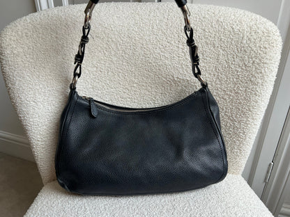 Prada Belted Zip Shoulder Bag Vitello Daino