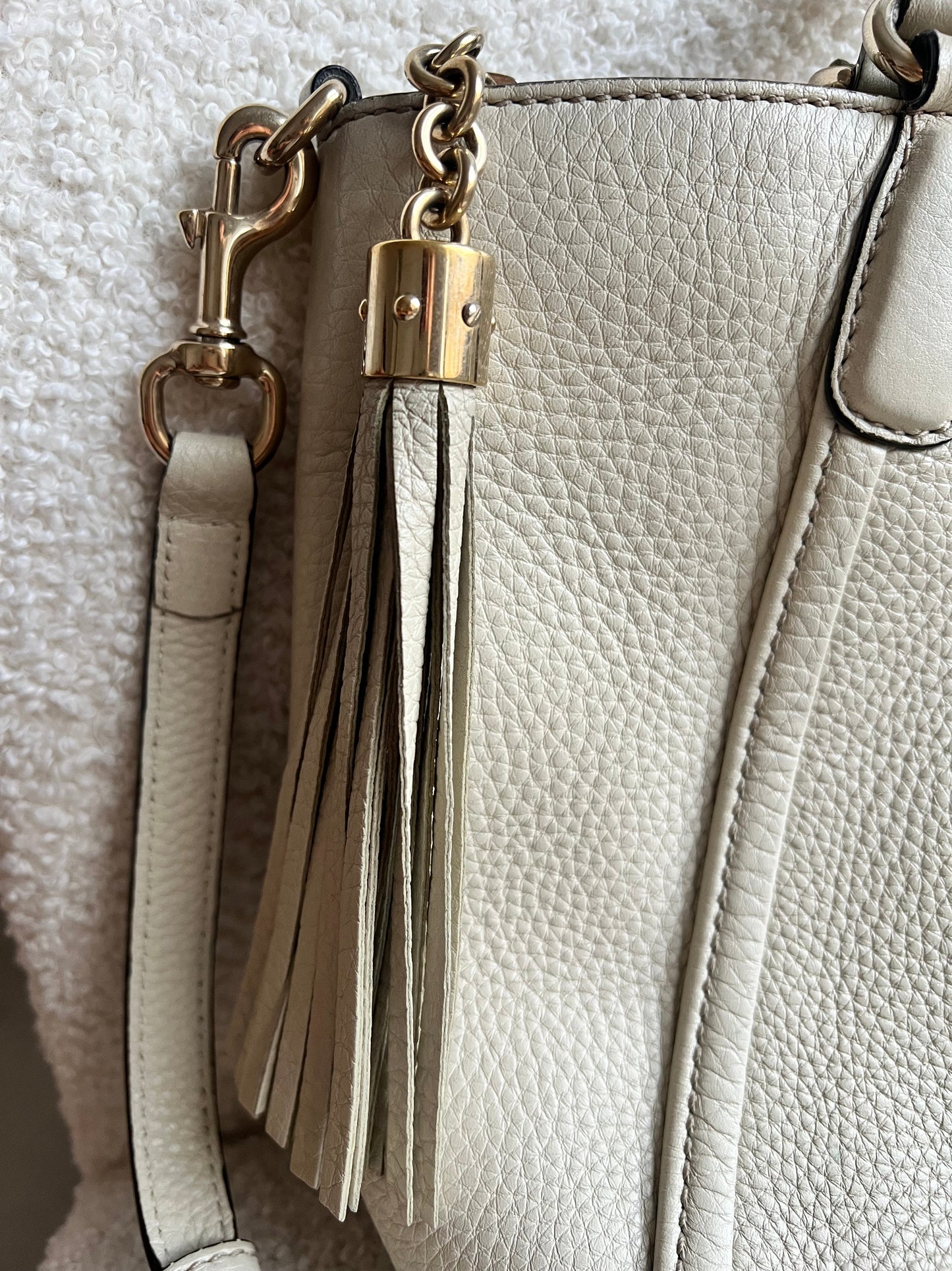 Gucci Soho Tote in Eggshell
