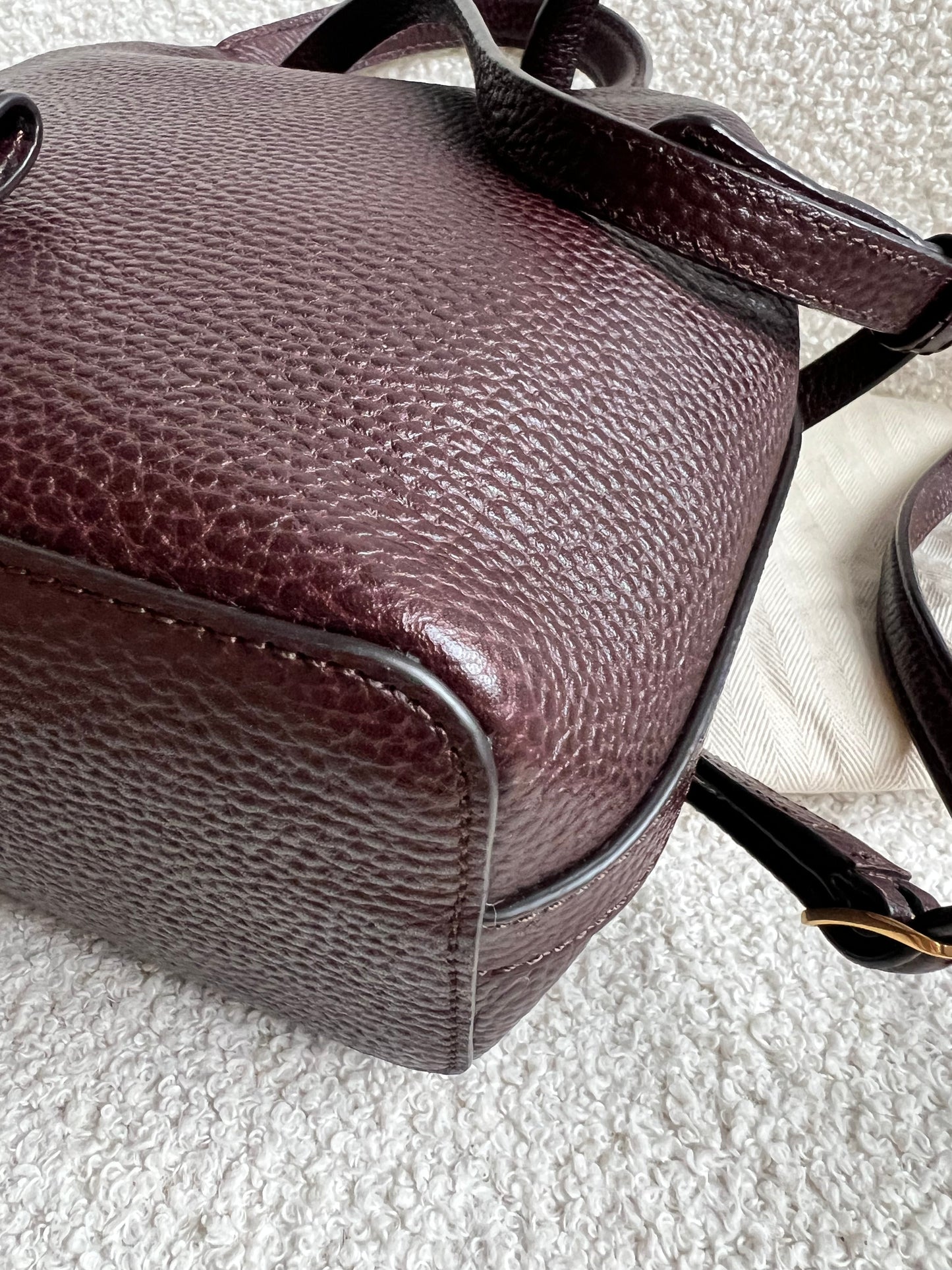 Mulberry Oxblood Mini Bayswater Backpack (RRP £695)
