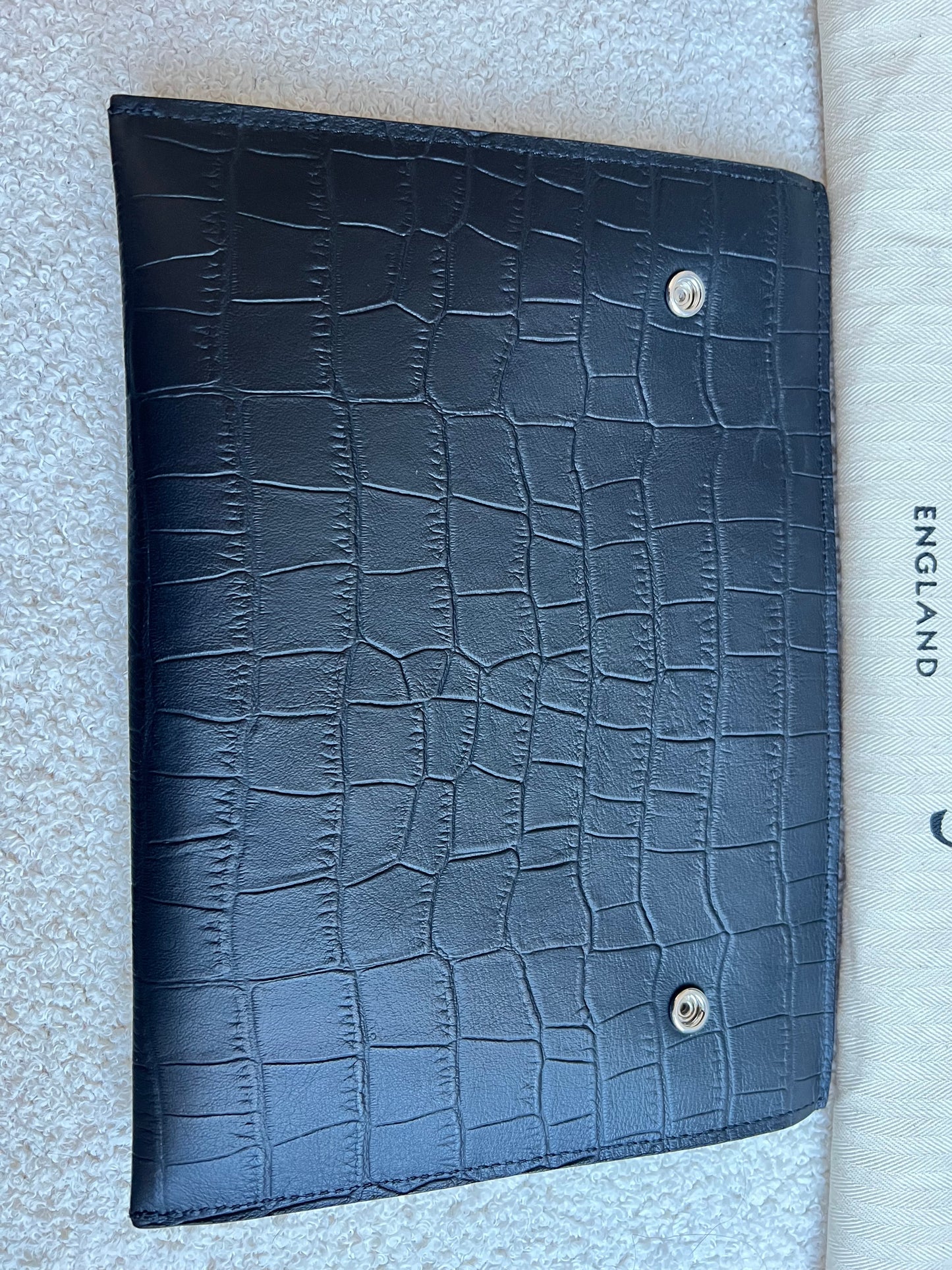 Mulberry Black Matte Croc Bayswater Tote (RRP £845)