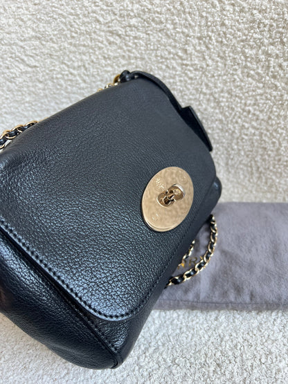 Mulberry Black Regular Lily with Gold Hardware (RRP £995)
