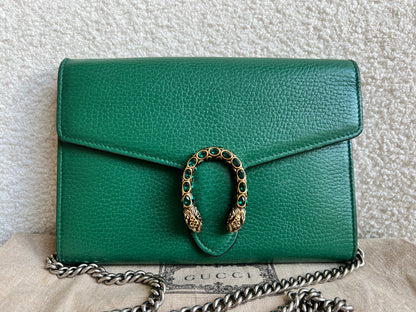 Gucci Dionysus Green Chain Wallet (RRP £1340)