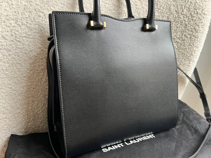 Yves Saint Laurent (YSL) Small Black Uptown Tote Shoulder Bag (RRP £1650)