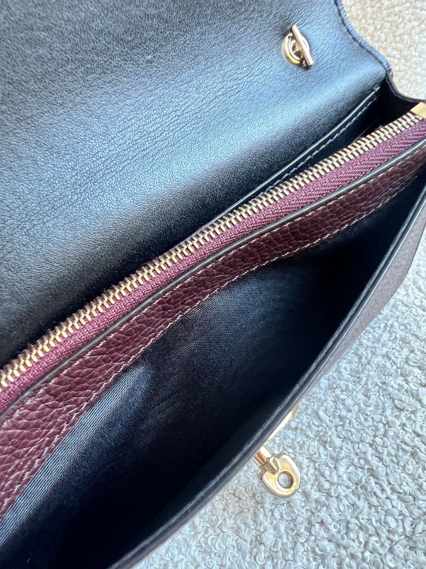 Mulberry Oxblood Bayswater Clutch (RRP £495)