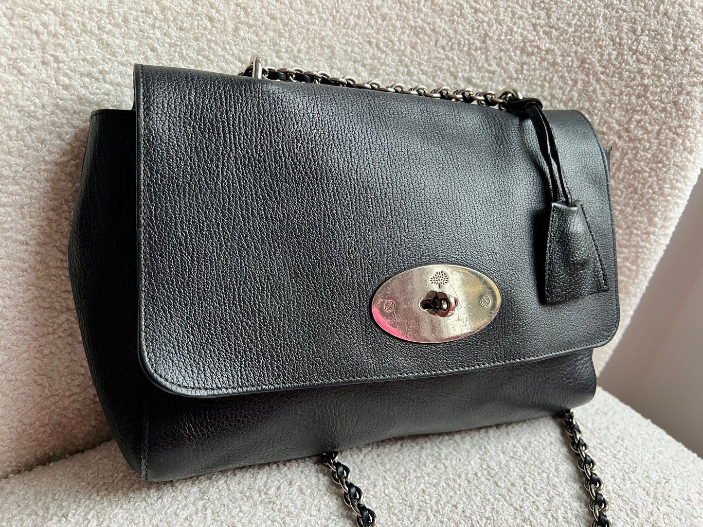 Mulberry Black Medium Lily with Silver Hardware (RRP £1095)