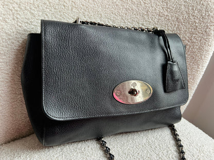 Mulberry Black Medium Lily with Silver Hardware (RRP £1095)